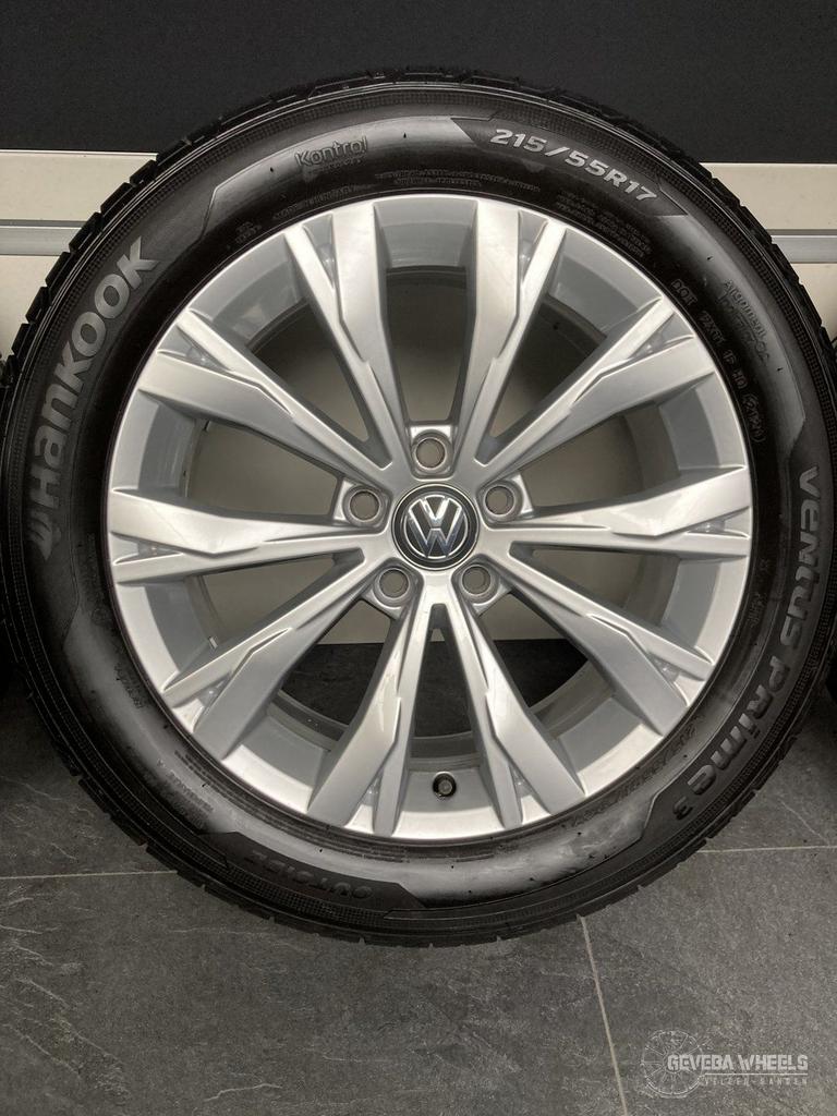17” originele Volkswagen Passat B7 B8 velgen + banden 5x112, Autos : Pièces & Accessoires, Pneus & Jantes, Pneus et Jantes, 215 mm