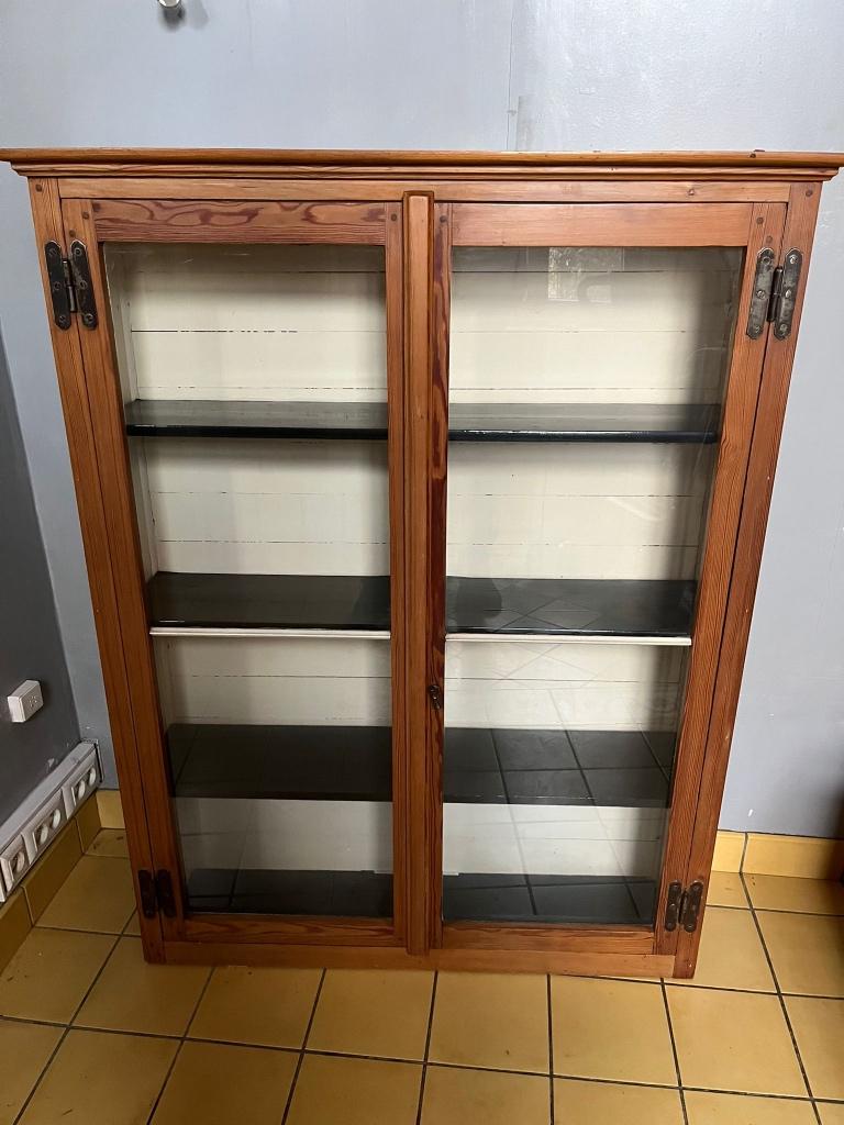 vitrine brocante, Brocante / vintage / retro, Enlèvement ou Envoi, 100 à 150 cm, Utilisé