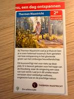 Kortingsbon voor Thermen Maastricht., Twee personen, Kortingsbon, Spa of Sauna
