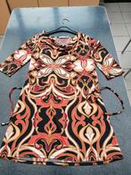 jurk nieuw Lola &Liza 38 retro- print zwart- oranje- wit, Neuf, Taille 38/40 (M), Enlèvement ou Envoi, Lola & Liza