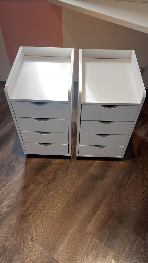 Ladeblokken (2 stuks), 3 ou 4 tiroirs, 25 à 50 cm, Moins de 100 cm, Comme neuf