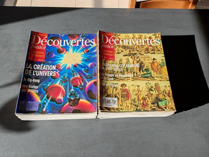 Encyclopédie "Découverte Junior" + 2 posters géant, Boeken, Encyclopedieën, Gelezen, Complete serie, Algemeen, Ophalen