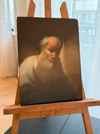 Schilderij 17de-eeuws houten paneel - Rembrandt (stijl), Ophalen of Verzenden