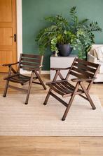 Foppapedretti 2 houten design stoelen + 1 gratis, Trois, Brun, Enlèvement, Utilisé