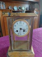 Pendule ancienne Japy Frères - marbre et verre biseauté, Antiquités & Art, Enlèvement