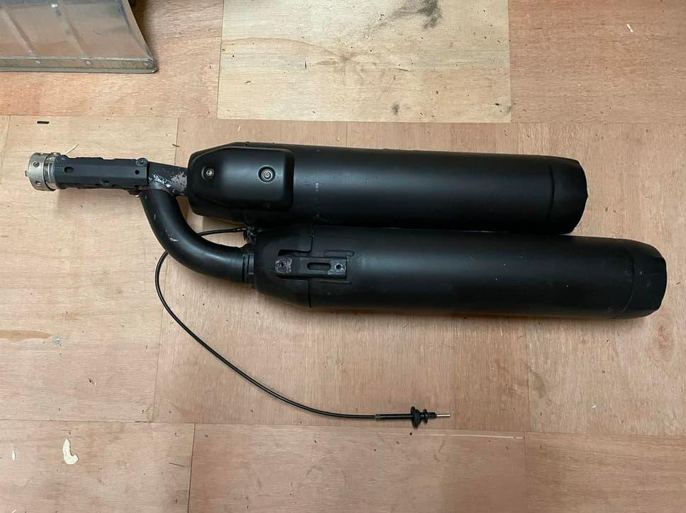 Zelfbouw uitlaat Yamaha XV950, Ophalen, Gebruikt