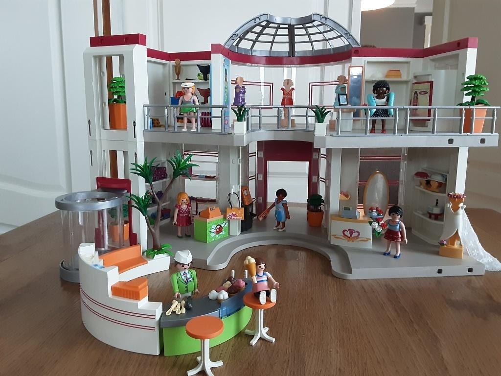Centre commercial géant Playmobil - 4 sets, Enfants & Bébés, Jouets | Playmobil, Comme neuf, Ensemble complet, Enlèvement ou Envoi