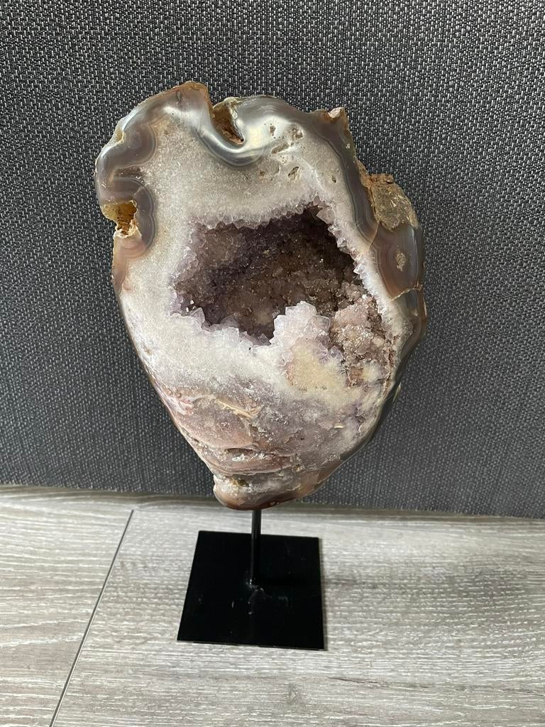 Agaat amethist, Verzamelen, Mineralen en Fossielen, Ophalen of Verzenden, Mineraal