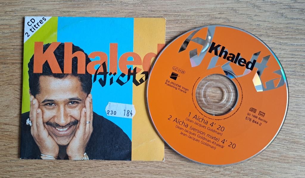 Khaled - Aïcha, CD & DVD, CD Singles, Utilisé, Pop, 1 single, Enlèvement ou Envoi
