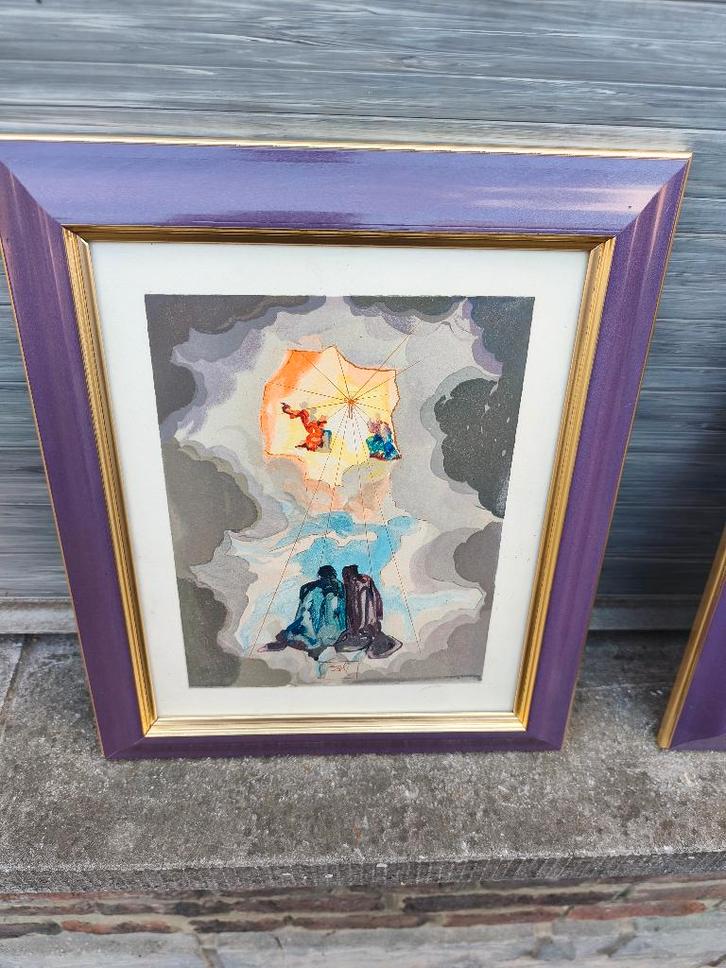 Lithographie signe Salvador Dali, Antiquités & Art, Art | Lithographies & Sérigraphies, Enlèvement ou Envoi