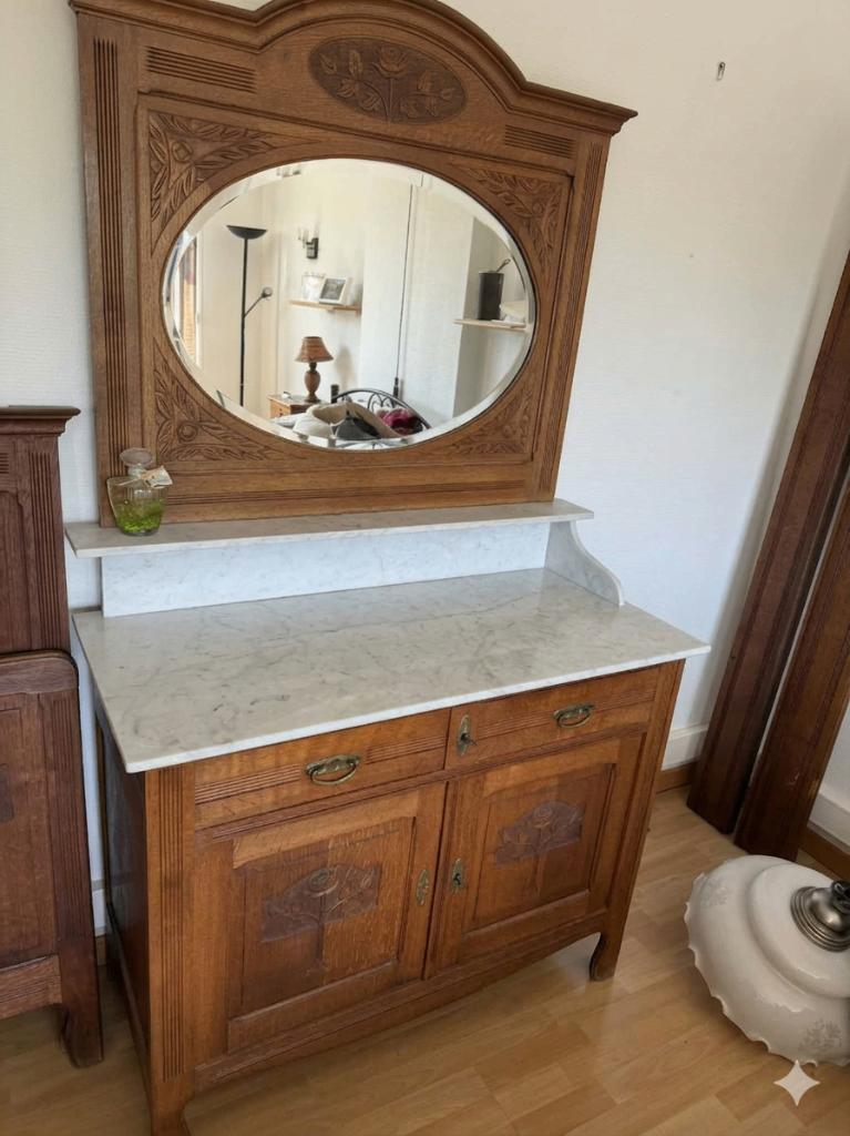 Chambre à coucher style Art Déco floral, Ophalen