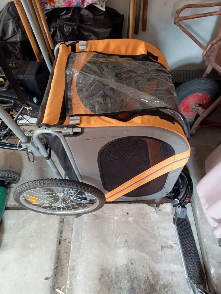 Fietskar kind/hond, Fietsen en Brommers, Ophalen, Gebruikt, 40 tot 60 kg, Vering