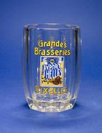 Verre à bière Grandes Brasseries d’Ixelles Export Helles, Collections, Enlèvement ou Envoi, Utilisé, Verre ou Verres