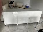 Dressoir Tv kast en salontafel in witte hoogglans, Huis en Inrichting, Kasten |Televisiemeubels, Ophalen, Gebruikt, 150 tot 200 cm