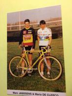 wielerkaart 1998  team palmans marc janssens mario de clercq, Verzenden, Zo goed als nieuw