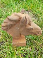 PRACHTIG GIETIJZEREN PAARDENHOOFD, Tuin en Terras, Ophalen, Nieuw, Overige materialen, Dierenbeeld