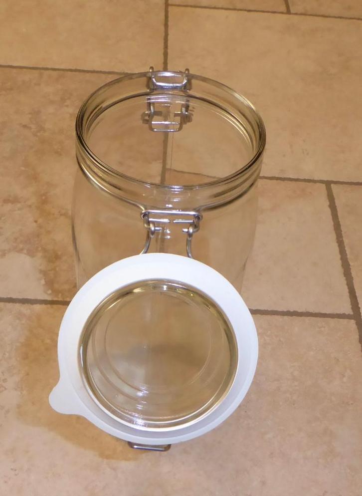 Glazen voorraadpot met sluiting/ 30 cm, Huis en Inrichting, Keuken | Servies, Zo goed als nieuw, Ophalen of Verzenden