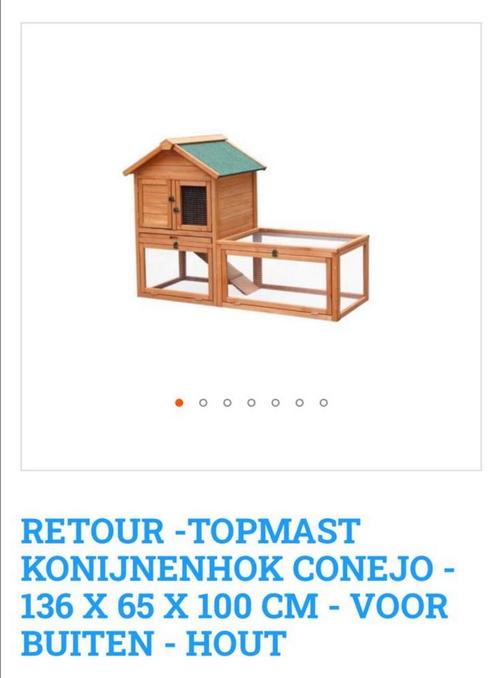 Nieuw Buiten konijnenhok ongebruikt Leuven, Dieren en Toebehoren, Knaagdieren en Konijnen | Hokken en Kooien, Zo goed als nieuw