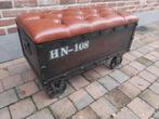 salontafel kist wagon industrieel op wielen, Huis en Inrichting, Ophalen of Verzenden, Zo goed als nieuw