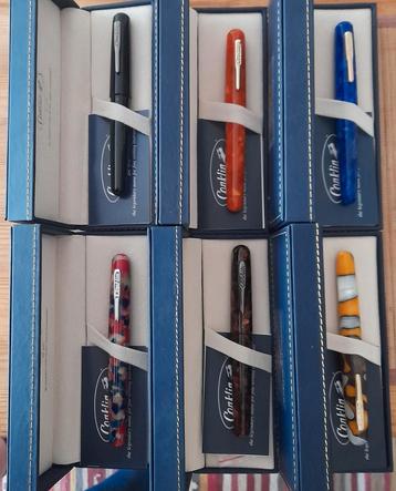 Lot van 6 vulpennen Conklin All American series. Nieuw beschikbaar voor biedingen