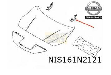 Nissan Leaf Motorkapscharnier Links Origineel! 654015SK0B