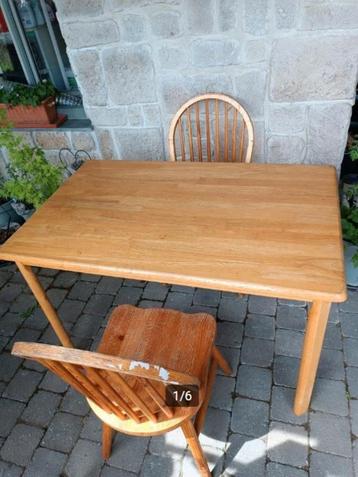 Table bois vintage style scandinave