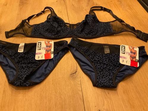 Bh dim 80 D + 2 nieuwe slips maat 40 voor stuntprijs!, Vêtements | Femmes, Sous-vêtements & Lingerie, Ensemble, Bleu, Envoi