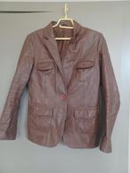 veste en cuir véritable, Bruin, Sans marque, Jasje, Gedragen