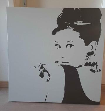 Canvas Audrey Hepburn beschikbaar voor biedingen