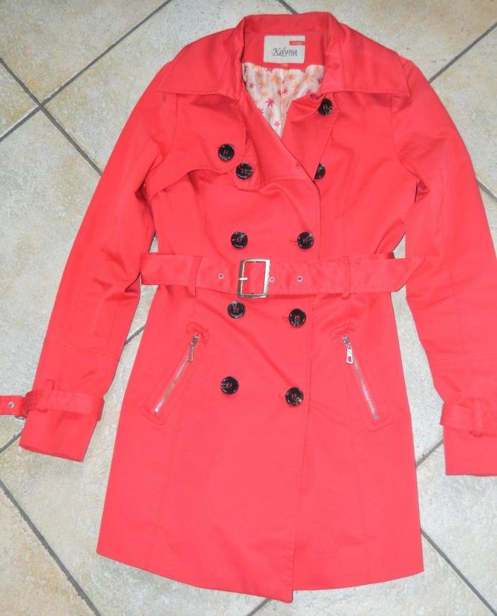 Trench rouge femme de Kelyna Taille : XS, Kleding | Dames, Jassen | Zomer, Zo goed als nieuw, Maat 34 (XS) of kleiner, Rood, Ophalen of Verzenden