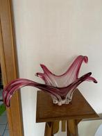 vintage schaal in glaspasta roze gekleurd, Ophalen
