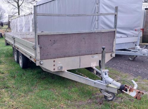 Plateau aanhangwagen Saris 5m, Auto diversen, Aanhangers en Bagagewagens, Gebruikt, Ophalen