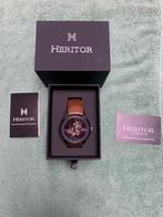 Heritor Nieuw, Handtassen en Accessoires, Horloges | Heren, Overige merken, Leer, Verzenden, Polshorloge