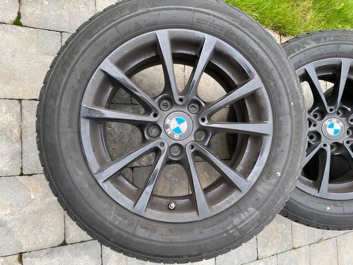 Autobanden bmw 205/60R16 92H, zwarte velg, winterbanden, Auto-onderdelen, Banden en Velgen, Band(en), Winterbanden, Ophalen