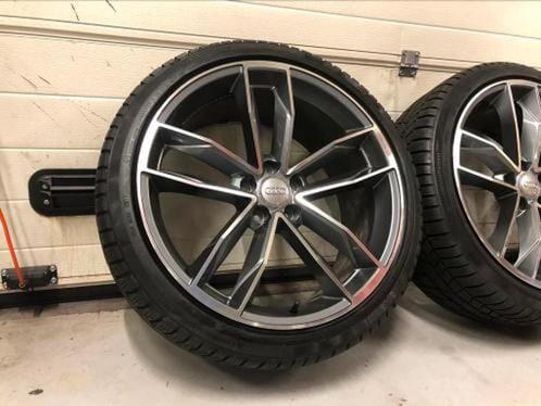 20inch Audi RS5 Style Velgen! Zgn A merk Banden! 5x112!, Auto-onderdelen, Banden en Velgen, Banden en Velgen, Winterbanden, 20 inch