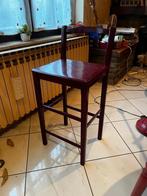 Tabouret en bois rouge, Ophalen, Gebruikt, Hout