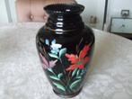 Toffe bloemenvaas "booms glas", Ophalen of Verzenden, Zo goed als nieuw, Zwart, Glas
