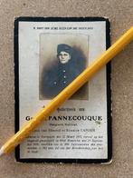 OORLOG 14-18 Soldaat PANNECOUCQUE gesneuveld Westrozebeke, Enlèvement ou Envoi, Image pieuse