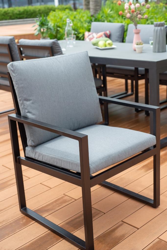 Tuinstoel Miami aluminium black B-keus | min afname 4st, Tuin en Terras, Tuinstoelen, Nieuw, Aluminium, Ophalen