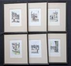 Wim Van Kuyck - LOT 6 handgekl. litho's - ingekaderd, Antiek en Kunst, Ophalen of Verzenden