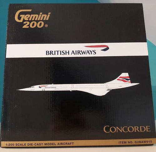 Concorde aérospatial Gemini ETS200 G2BAW915 de British Airwa, Collections, Aviation, Neuf, Modèle réduit, Enlèvement ou Envoi