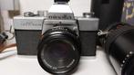 vintage spiegelreflexcamera minolta srT100x+toebehoren, Audio, Tv en Foto, Ophalen, Gebruikt, Spiegelreflex, Minolta