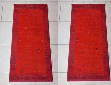 2 tapis, tapis, tapis, rouge mat, tapis rectangulaire 