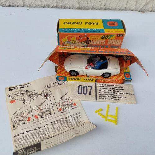 CORGI 336 JAMES BOND 007 TOYOTA 2000 GT DOOS SUPPORT NOTICE, Hobby en Vrije tijd, Modelauto's | 1:43, Gebruikt, Auto, Corgi, Ophalen of Verzenden