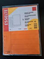 Set van 10 tabbladen A4 in karton, Diversen, Schrijfwaren, Nieuw, Ophalen of Verzenden