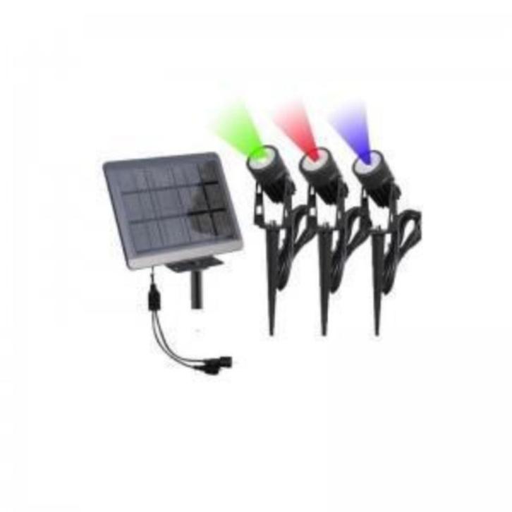Solar tuinspots RGB set van 3 stuks, Hobby en Vrije tijd, Elektronica-componenten, Nieuw, Ophalen of Verzenden