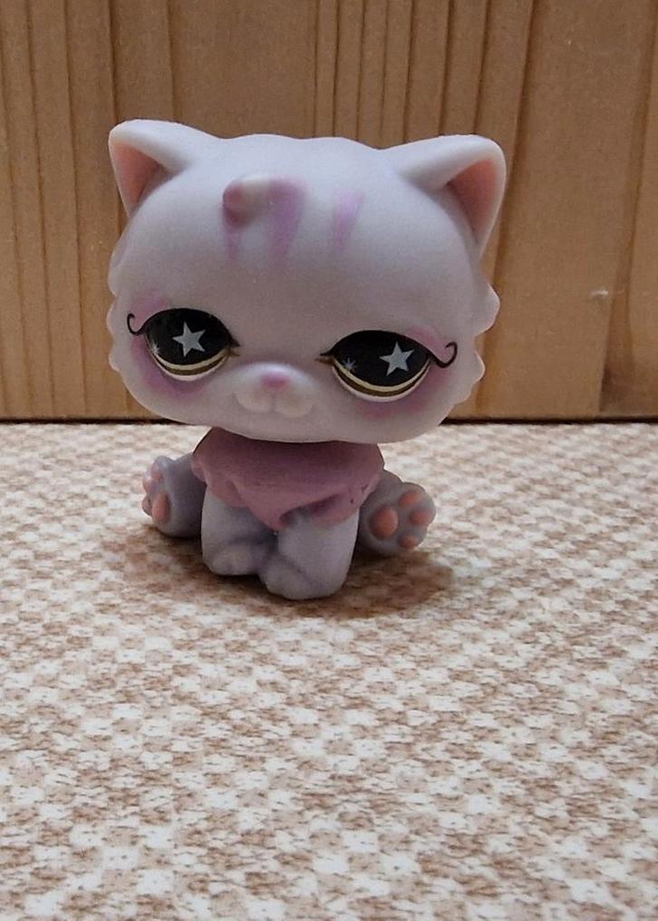 Zeldzame Littlest Pet Shop #359 Perzische Kat met Sterretjes, Collections, Jouets miniatures, Comme neuf, Enlèvement ou Envoi