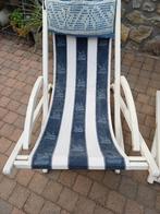 Vintage ligstoel uit de jaren 60, Tuin en Terras, Ophalen, Gebruikt, Hout, Inklapbaar