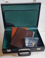 Lederen koffertje + 2 lederen documentmappen + etui, Ophalen of Verzenden, Zo goed als nieuw