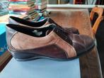 Damesschoenen bruin leder vintage 1975-1980, Ophalen of Verzenden, Zo goed als nieuw, Bruin
